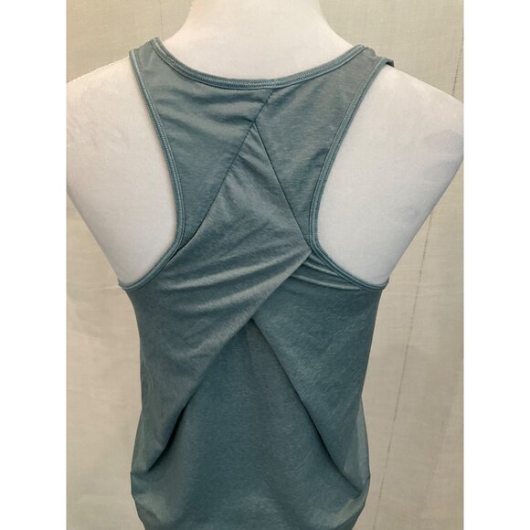 Lululemon Essential Tank Pleated - BUCA (Blue Cast) Racerback Tank Top Size 8 - Picture 3 of 5